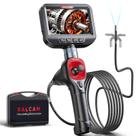 Boroscópio articulado Ralcam de 4 vias de 360, câmera de inspeção impermeável ultrafina de 6,2 mm com luz, tela HD de 4,3", zoom 4X, endoscópio semirrígido de 6,6 pés para motores, tubulações, HVAC e automotivo
