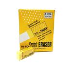 Borracha amarela eraser pentel hi-polymer caixa com 24