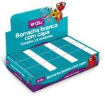Borracha branca com capa caixa 24 und