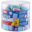 Borracha Colorida TRIS School Pastel Sortidas com Capa Plástica - Display com 24 Unidades Borracha Colorida TRIS School Pastel Sortidas com Capa Plástica - Display com 24 Unidades