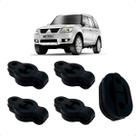 Borracha Coxim Escapamento Mitsubishi Tr4 Kit Com 5 Peças
