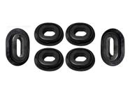 Borracha Coxim Fixa Tampa Lateral Honda Cb 400 / 450 6 Peças