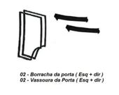 Borracha Da Porta Com Acabamentos Do Mb 1113/2013+
