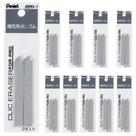 Borracha de recarga Pentel ZER3-1 Click Eraser para uso profissional, 10 unidades
