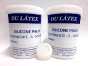 BORRACHA DE SILICONE PALM - PLATINA - ATÓXICO - 1Kg. (500gr +500gr)