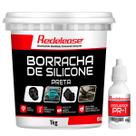 Borracha De Silicone Preta Rígida para Pneus Miniatura Com Catalisador (1,050 Kg)