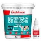 Borracha De Silicone Verde Alta Flexibilidade para Moldes Com Catalisador (1,030 Kg)