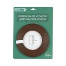 Borracha De Vedação Adesiva Para Portas Marrom 5,5M - Belledoor