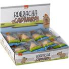 Borracha Decorada Capivara 3 Modelos Display com 24 Unidades