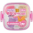 Borracha Decorada Mini Piquinique C/4 (S) Borracha Decorada Mini Piquinique C/4 (S)