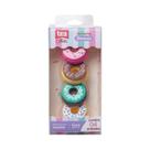 Borracha Donuts Holic Fofurices Tris - 4 Unidades