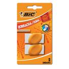 Borracha Escolar Cinta Plástica Laranja 2 Unidades Bic Apaga Fácil Borracha Escolar Cinta Plástica Laranja 2 Unidades Bic Apaga Fácil