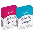 Borracha Escolar Infinity B00310 Rosa e Azul - BRW