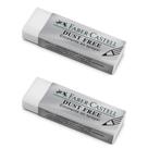 Borracha FABER CASTELL Branca Grande Dust Free Kit com 2und