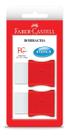 Borracha Faber-Castell FC Max Branca Cartela com 2 Unidades