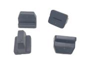 Borracha Fixação Tampa Lateral Yamaha Ybr 125 Quadrada 4 Pçs