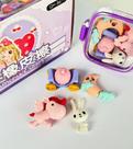 Borracha Marmitinha 4 em 1 Princesa Kawaii QH-8619 Borracha Marmitinha 4 em 1 Princesa Kawaii QH-8619