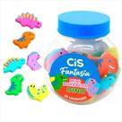 Borracha Mini Cis Dino Pote com 20 Unidades