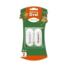 Borracha Oval Branca LeoeLeo - 2 unidades