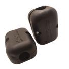 Borracha Para Protetor De Carenagem Moto Preto Par