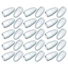 Borracha ponteira branca natural Mercur kit com 30 unidades