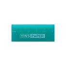 Borracha Régua Yin's Paper 5cm com Função 2 em 1 para Linhas e Desenhos Azul Borracha Régua Yin's Paper 5cm com Função 2 em 1 para Linhas e Desenhos Azul