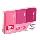 Borracha Tris Holic All Rose - Conjunto com 3