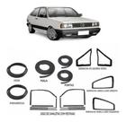 Borrachas Friso 10 Itens Volkswagen Gol 1987 A 1994 Kit Sem - Itens-gol