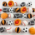 Borrachas Satomoto, 30 peças, 3D, Take Apart Balls, para crianças, sala de aula