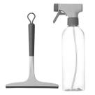 Borrifador Multiuso 500ml e Rodo de Janela Pia Box de Banheiro Ou Bege Kit Flow Borrifador Multiuso 500ml e Rodo de Janela Pia Box de Banheiro Ou Bege Kit Flow