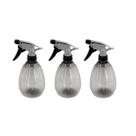 Borrifador Spray Multiuso Limpeza Preto Transparente 3un