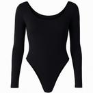 Bory Body Feminino Manga Longa Cavado Costa Nua Forrado Suplex