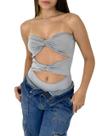 Bory Body Feminino Nó Transpassado sem alça
