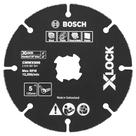BOSCH CMWX500 X-LOCK de 5 polegadas de metal duro com várias rodas para corte
