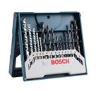 Bosch Kit Jogo Brocas X-line 15 Peças Metal Concreto Madeira