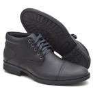Bota 100% Couro Preta