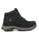 Bota Adventure Casual Couro Nobuck Hiking Extreme Preto 900
