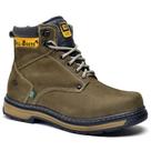 Bota Adventure Masculina Couro Conforto Trilha Oliva 801