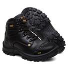 Bota Adventure Masculina Resistente a Agua Couro Legítimo Biqueira em Pvc