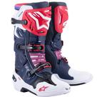 Bota Alpinestars Tech 10 Super Vented Azul Escuro/Branco