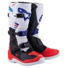 Bota Alpinestars Tech 3 Motocross Trilha Enduro Branco Verme Bota Alpinestars Tech 3 Motocross Trilha Enduro Branco Verme