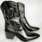 Bota Ana Texana Preto Dona Be