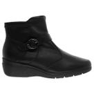 Bota Anabela Cano Curto Feminina Piccadilly Maxi 117132 Preta
