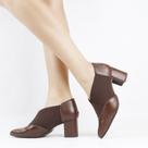 Bota Ankle Boot Couro