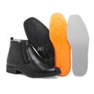 Bota Antistress Botina Palmilha Gel Zíper Couro
