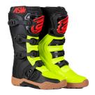 Bota ASW Image Enduro Preto Amarelo Cross Motocross Trilha