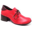 Bota Baixa Em Salto Plume Tomate/Plume Jaboticaba