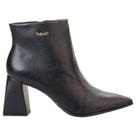 Bota Bebecê Ankle Boot Feminina Couro - Preto - 39