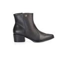 Bota Bebecê Couro Ankle Boot Cano Médio Salto Médio Bico Fino Feminino Adulto Ref. T2832-323