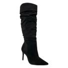 Bota Bebecê Slouchy Cano Alto Bico Fino T6126-154 Preta
